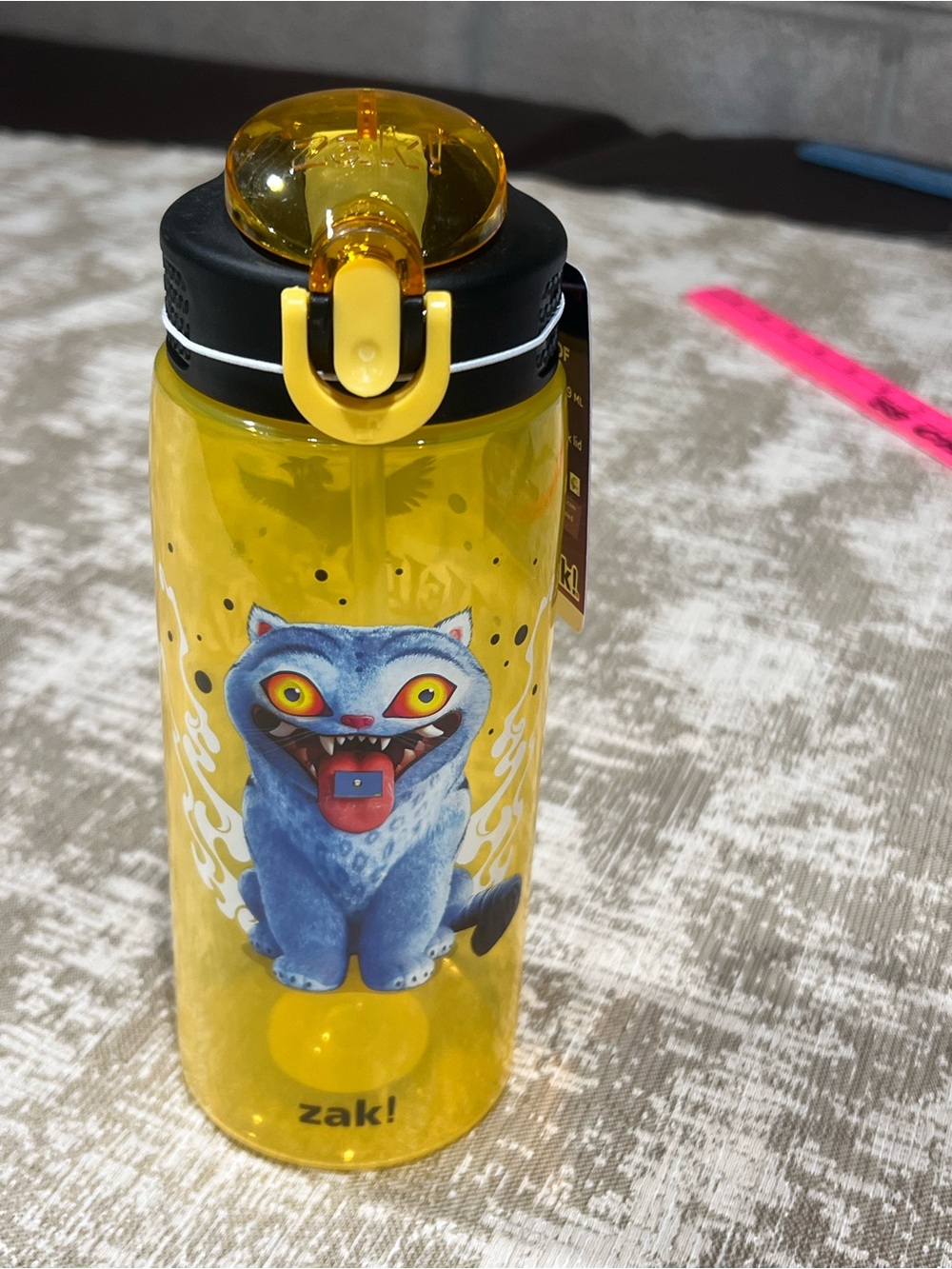 Zak Designs K-Pop Demon Hunters Derpy 25oz Plastic Bottle Dishwasher Safe Lock
